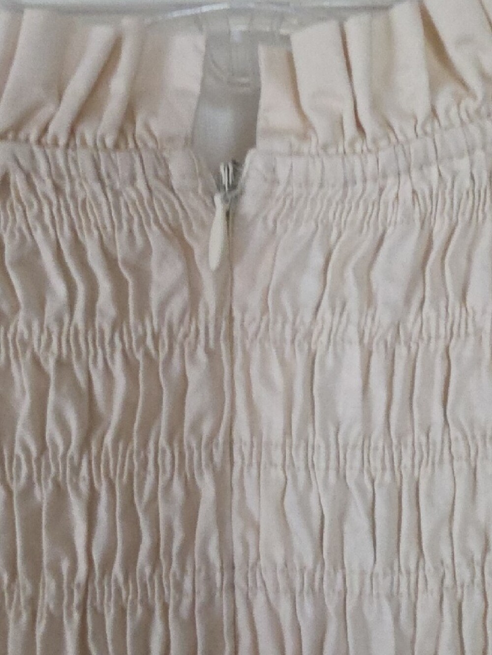 Karlie Cream Smocked Tiered Long Sleeve Dress - Picture 4 of 8